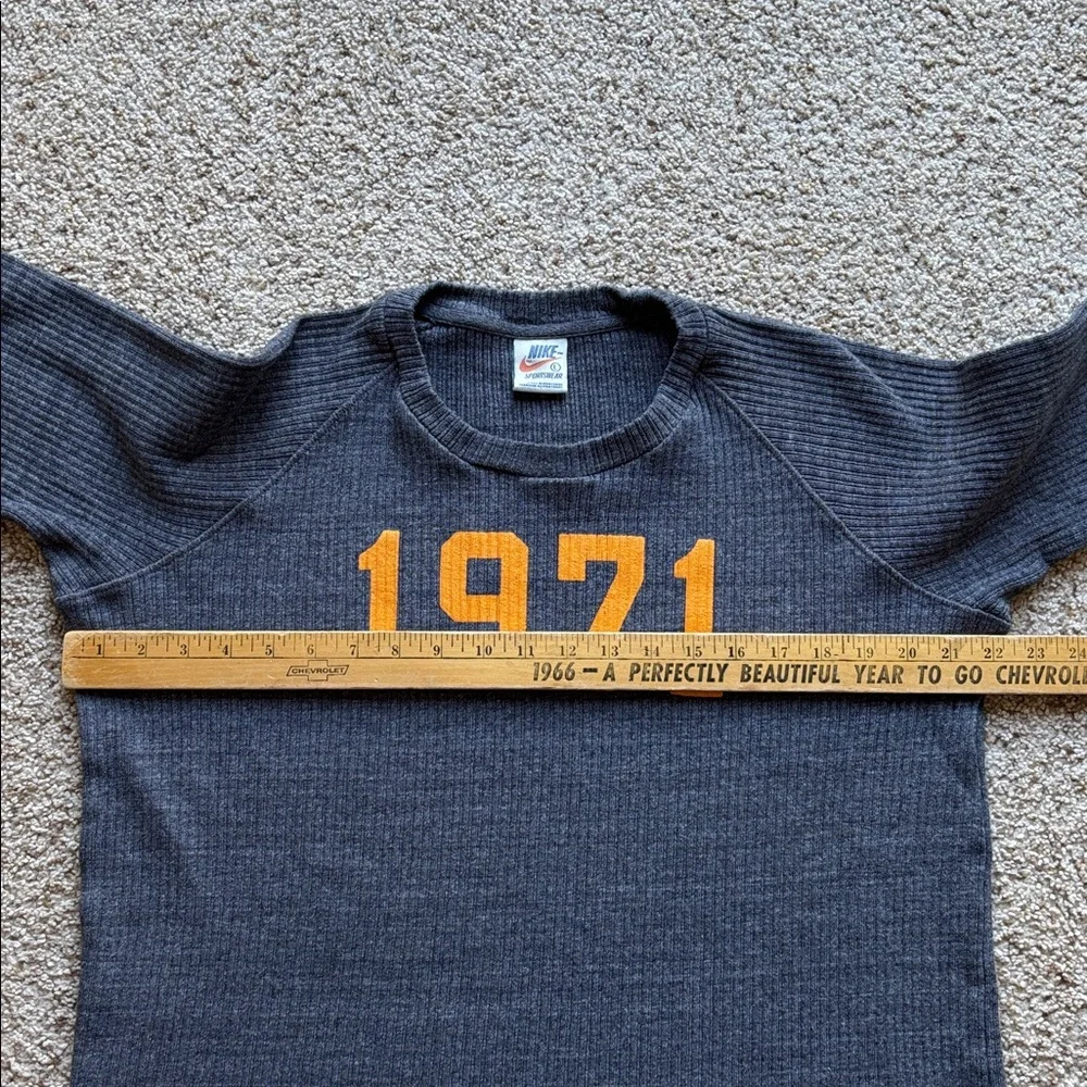 RARE VTG Nike White Label Limited Issue Reissue 1971 Thermal Shirt Throwback